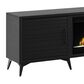 Endress International Malibu 95" Fireplace TV Stand in Moody Black, , large
