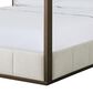 Century Furniture Carino King Upholstered Canopy Bed in Cocoa, , large