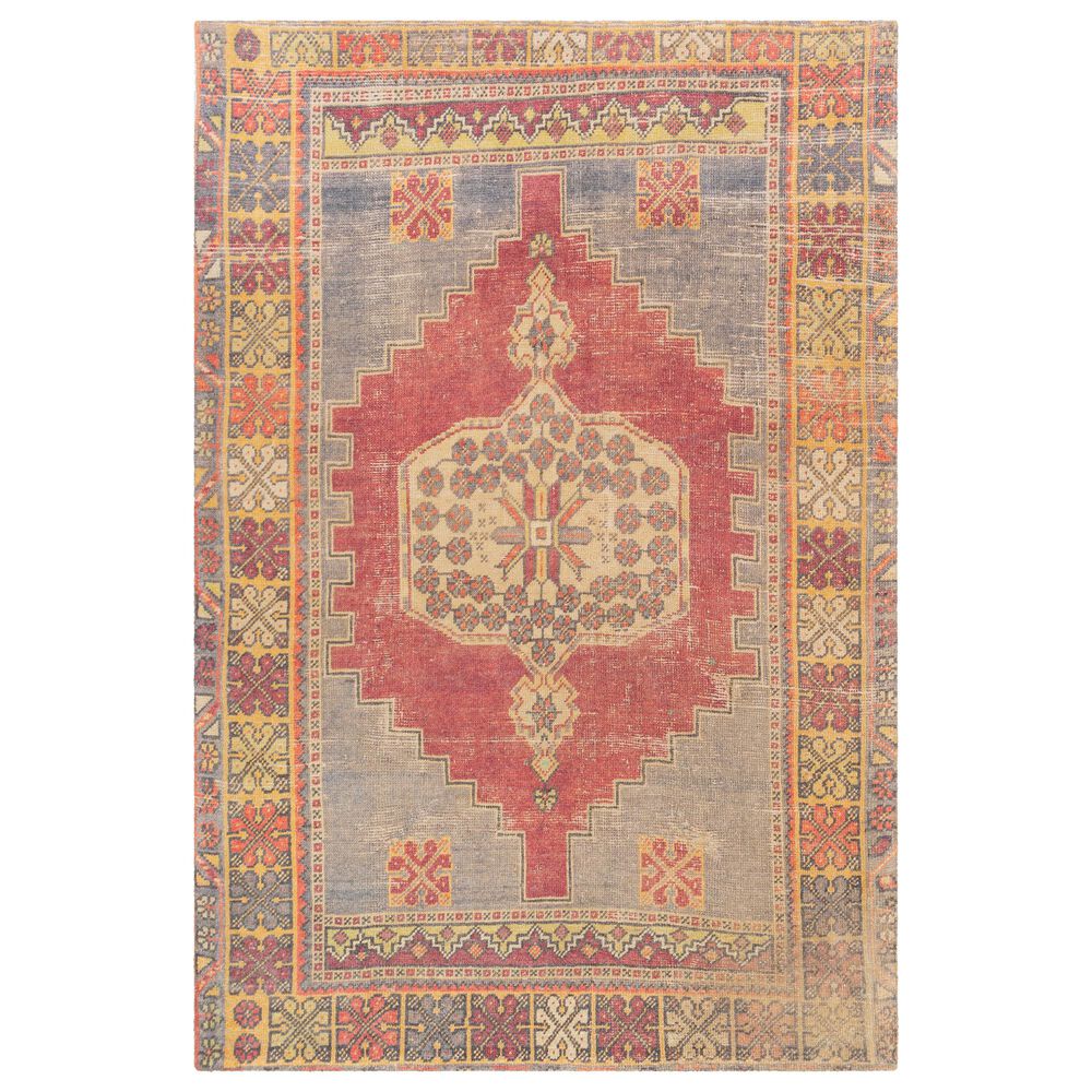 Surya Unique UNQ-2309 2'6" x 4' Red, Saffron and Wheat Area Rug, , large