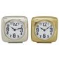 Maple and Jade Square Contemporary Table Clock in Silver and Gold (Set of 2), , large