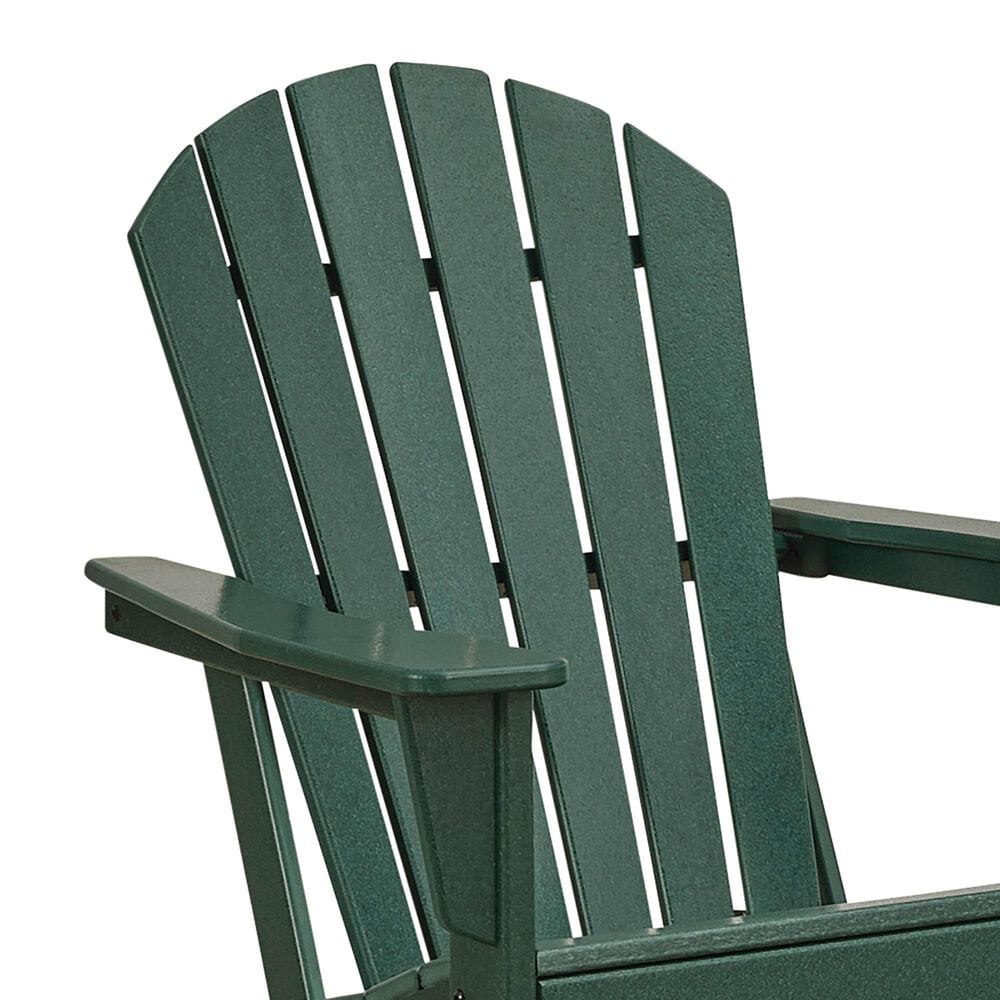 Ashley Sundown Shores Patio Adirondack Chair in Green, , large