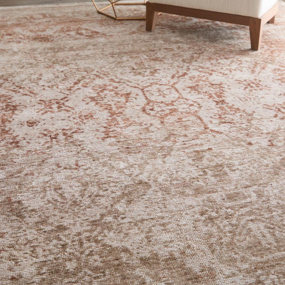 Feizy Loralai Beige and Rust 8&#39; x 10&#39; Area Rug, , large