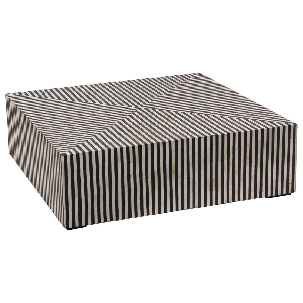 Moe"s Home Collection Terning Coffee Table in White and Black, , large