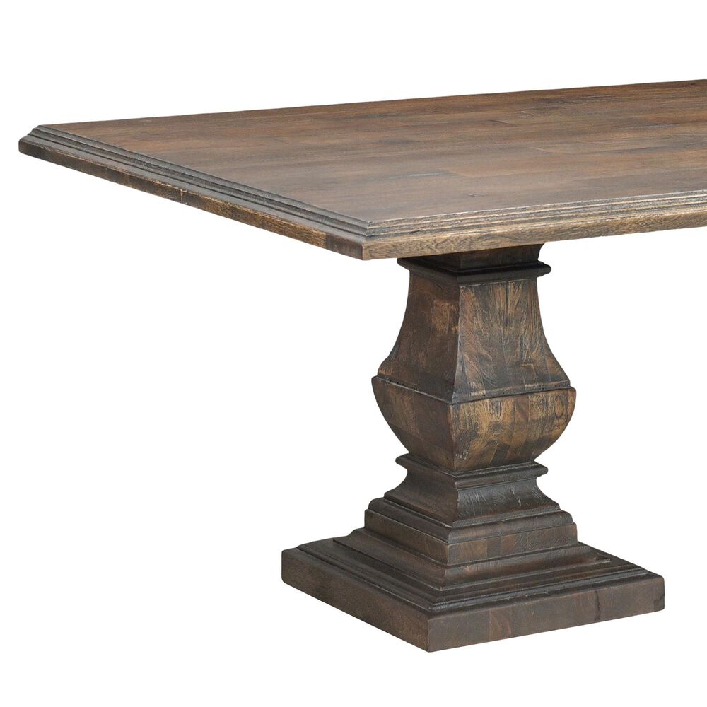 Home Trends &amp; Design Nimes 98&quot; Rectangular Dining Table in Weathered Mango - Table Only, , large