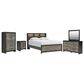 Ashley Broachmyn 5 Piece Queen LED Bookcase Bed Set in Black and Gray, , large
