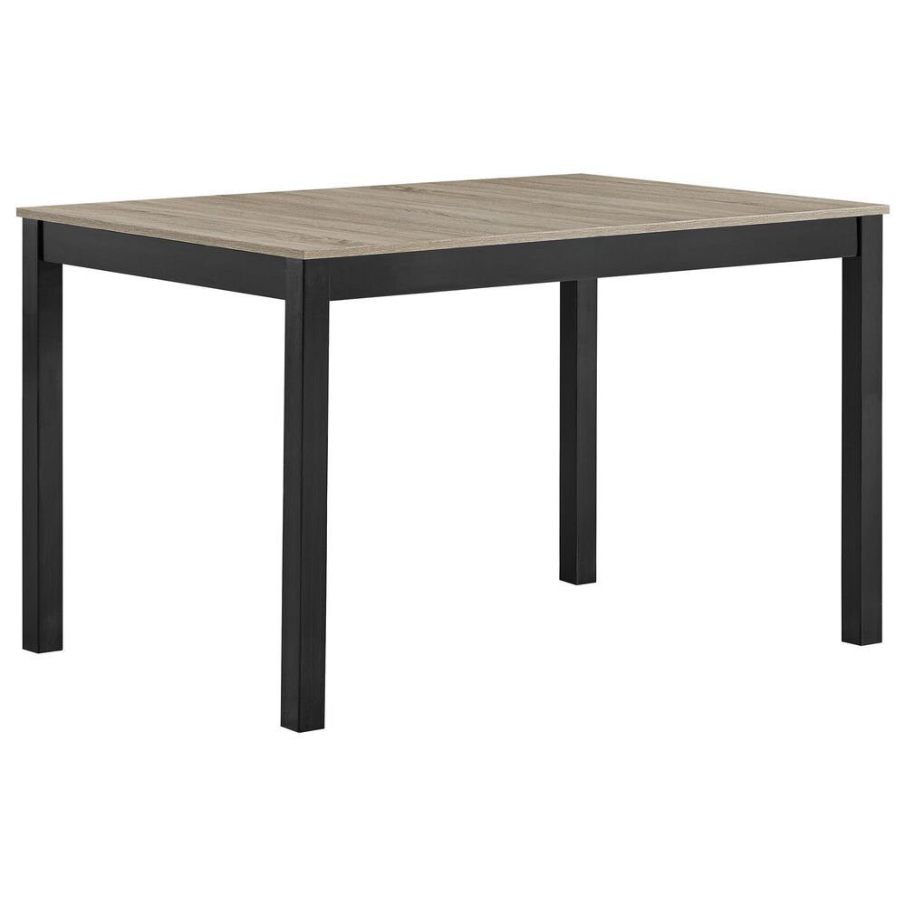 Crown Mark Forana Dining Table in Brown and Black - Table Only, , large