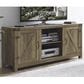 Walker Edison 58" Barn Door TV Console in Rustic Oak, , large