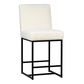 Blue Sun Designs Mayes Counter Stool in White Linen and Antique Black, , large