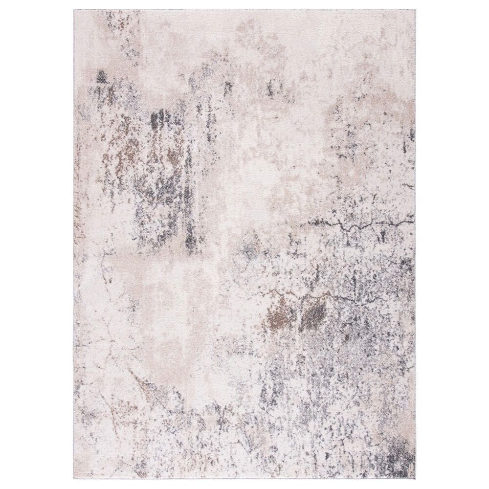 Safavieh Aston ASN708 3" x 5" Ivory and Grey Area Rug, , large