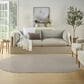 Nourison Courtyard Ivory and Silver 5" x 8" Oval Indoor/Outdoor Area Rug, , large