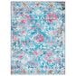 Safavieh Riviera 8" x 10" Light Blue and Pink Area Rug, , large