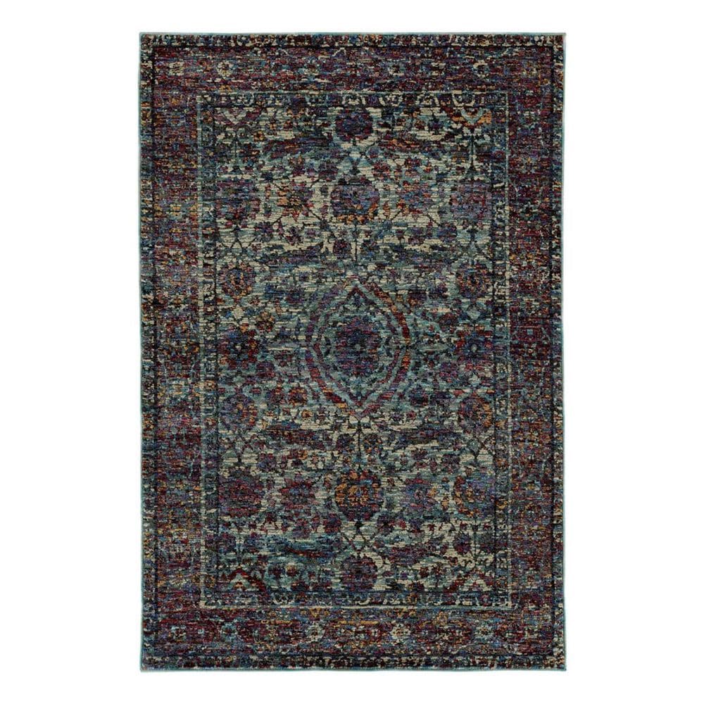 Oriental Weavers Andorra 6846B 1"10" x 3"2" Blue Scatter Rug, , large
