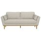 Golden Wave Furniture Reverie Stationary Sofa and Loveseat Set in Grey, , large