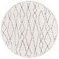 Safavieh Melody MEL112B 6"7" Round Ivory and Black Area Rug, , large