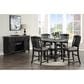 Karavan Casual Dining Round Counter Table in Distressed Gray and Weathered Washed Black - Table Only, , large