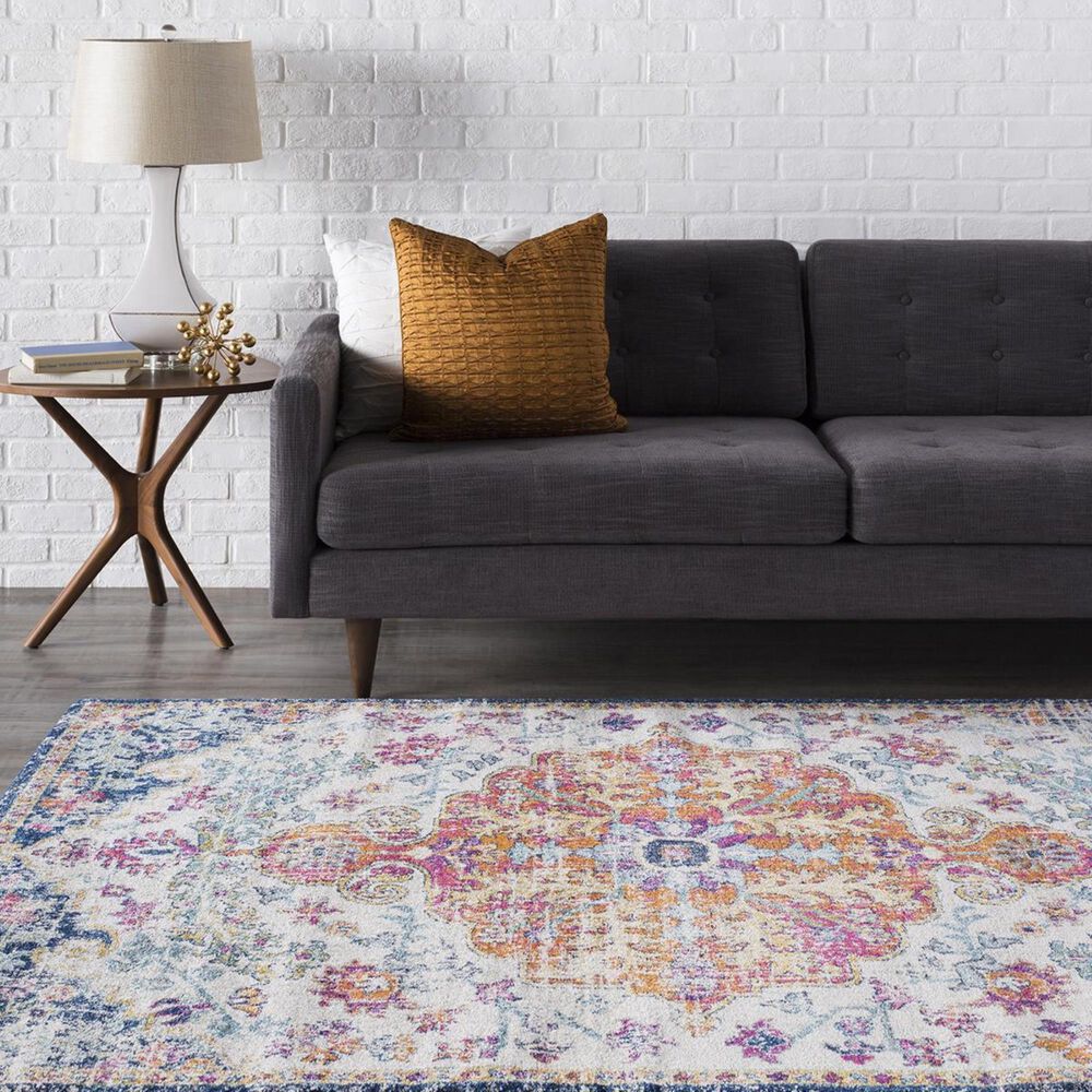 Surya Harput HAP-1000 5&#39;3&quot; x 7&#39;3&quot; Saffron and Gray Area Rug, , large