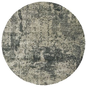 Oriental Weavers Henderson 5503Z 7"10" Round Gray and Charcoal Area Rug, , large