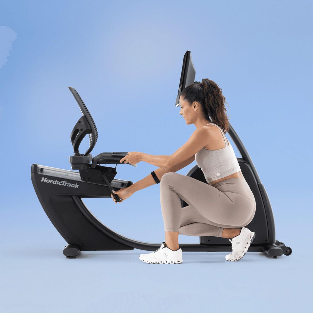 NordicTrack New 10 Recumbent Exercise Bike in Black, , large