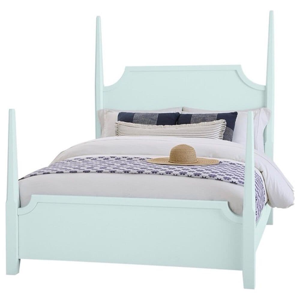 Viceray Collections Tide and Timber 5 Piece Full Poster Bedroom Set in Blue Maple, , large