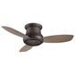 Minka-Aire Concept II 44" Flush Mount Ceiling Fan with LED Light in Oil Rubbed Bronze, , large