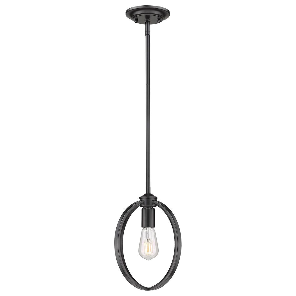 Golden Lighting Colson 1-Light Mini Pendant in Matte Black, , large