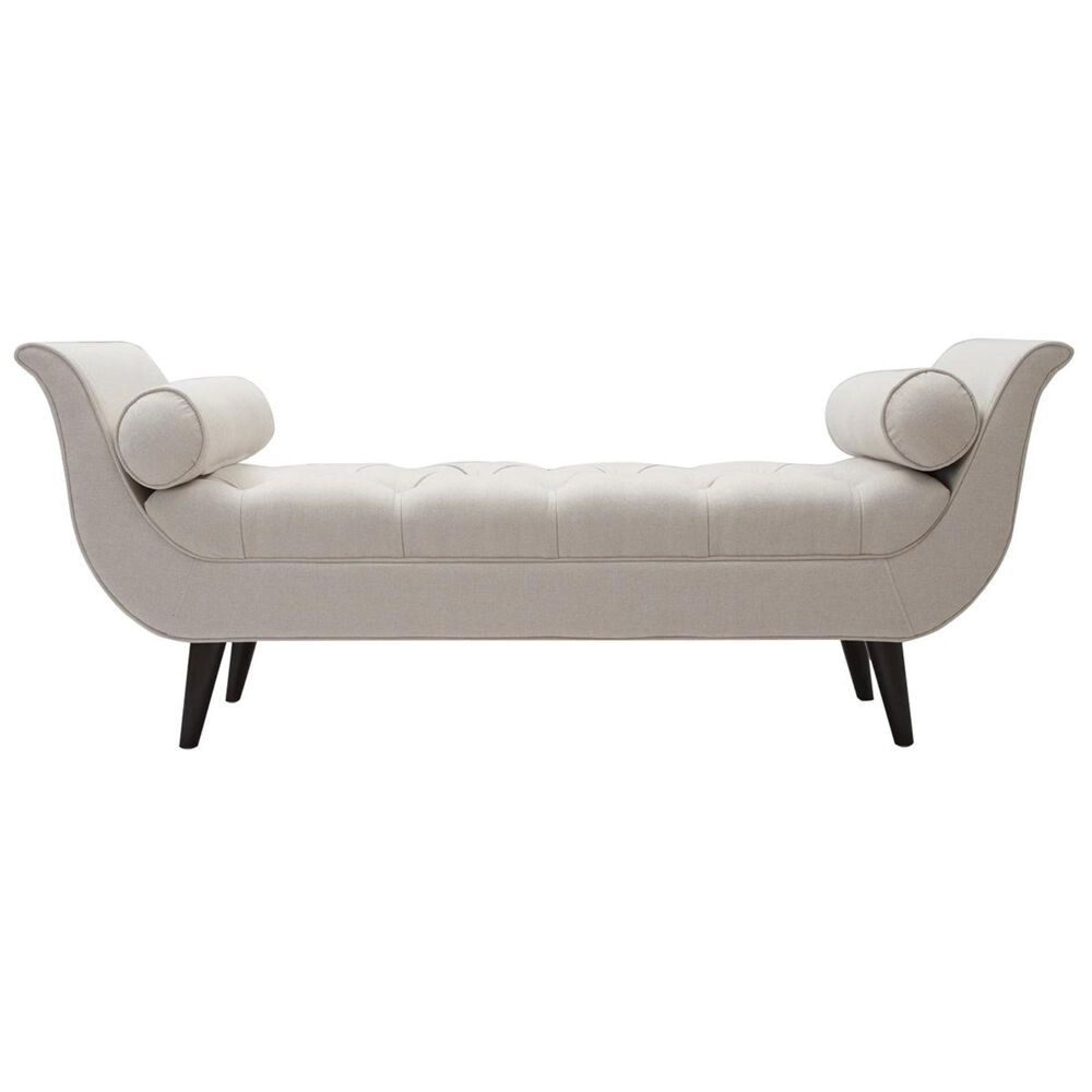Jennifer Taylor Home Alma Tufted Entryway Bench in Sky Neutral