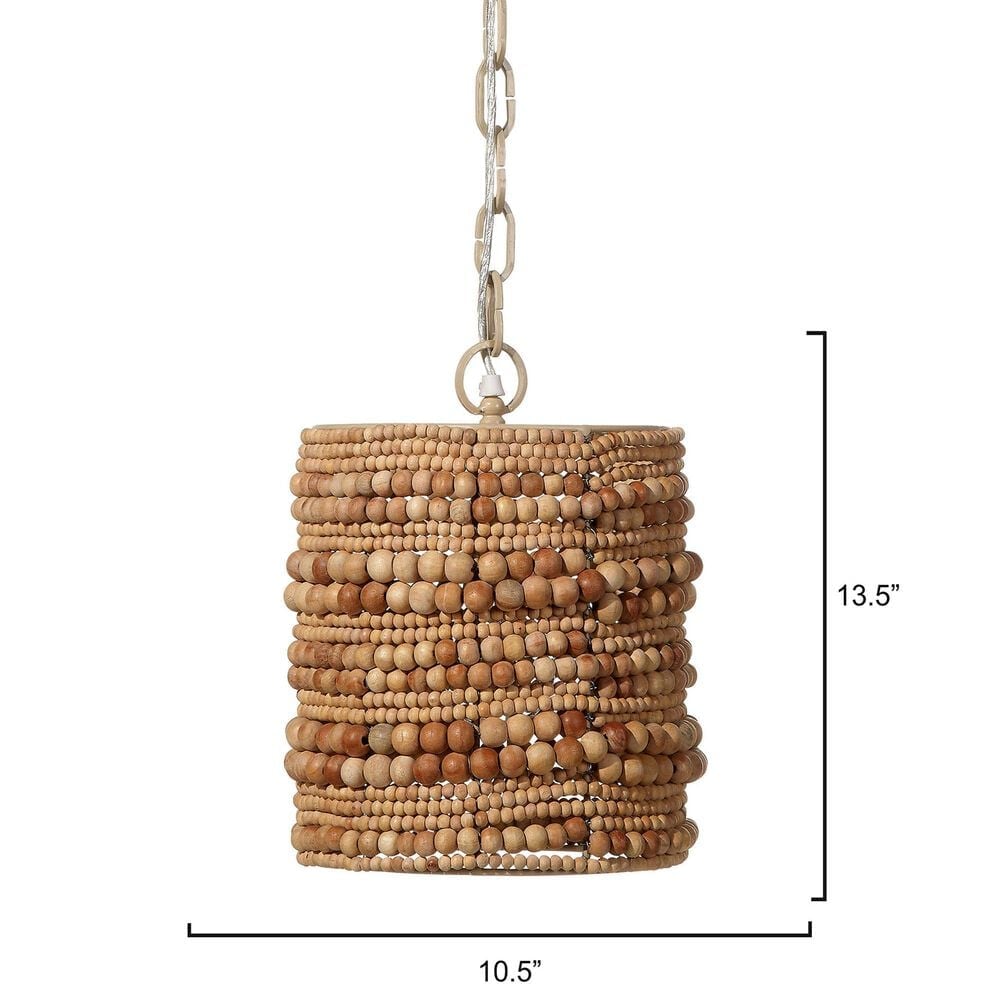 Jamie Young Direct Ship Delmont 1-Light Pendant in Natural, , large