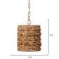Jamie Young Direct Ship Delmont 1-Light Pendant in Natural, , large