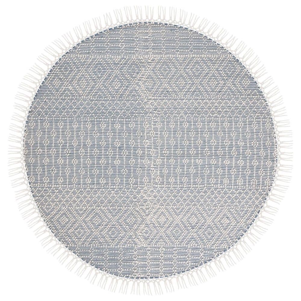 Safavieh Natura NAT852A 6" Round Ivory and Grey Area Rug, , large