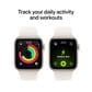 Apple Watch SE 3 (GPS+Cellular) 40mm Aluminum Case with Starlight Sport Band - S/M - (2025), , large