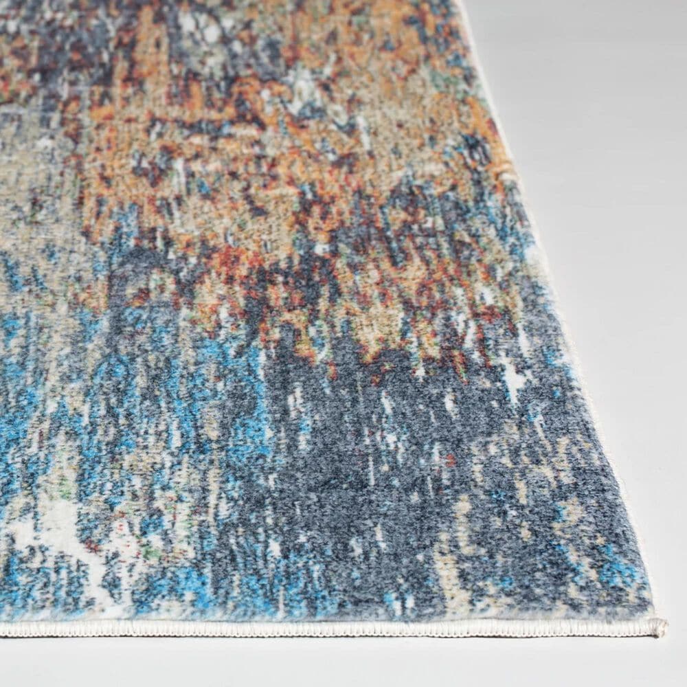 Kas Oriental Rugs Roxy Mirage 7&#39;6&quot; x 10&#39; Blue and Red Area Rug, , large