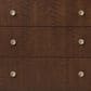 Hooker Furniture Archives 6-Drawer Dresser with Mirror in Classic Walnut and Satin Brass, , large