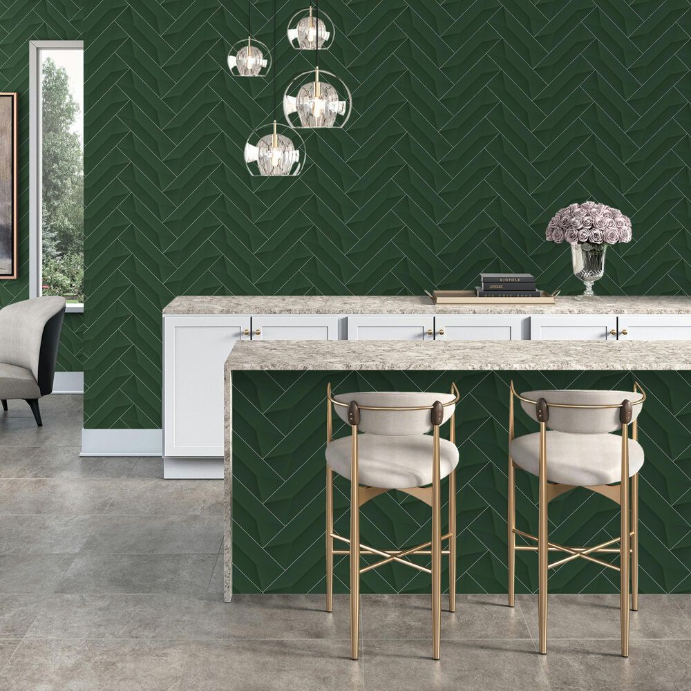 Dal-Tile Mythology Cyclade 4&quot; x 12&quot; Undulated Ceramic Tile, , large