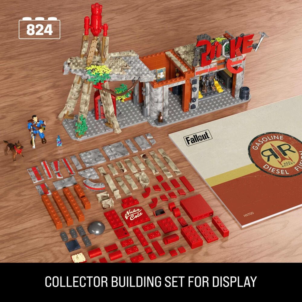 Mattel Fallout Red Rocket Building Toy Kit in Multicolor, , large
