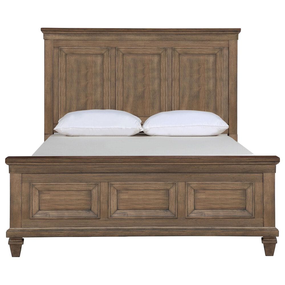 New Heritage Design Mariana King Panel Bed in Vintage Mocha, , large