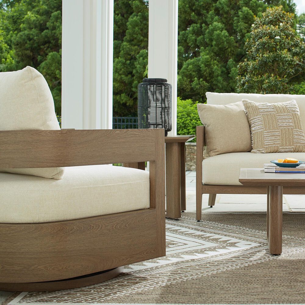 Ashley Serene Bay Patio Sofa in White, , large