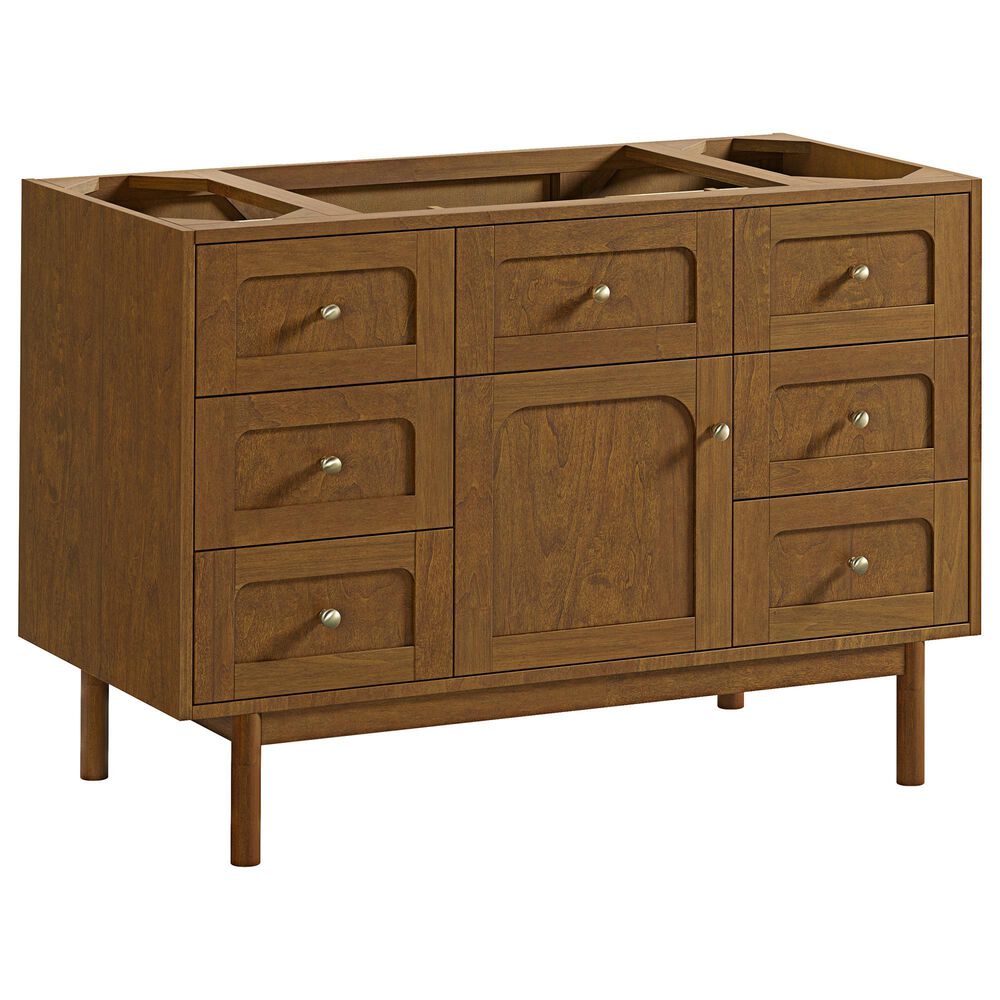 James Martin Laurent 48" Single Bathroom Vanity in Honey Oak with 3 cm Phantome Eclos Top and Rectangular Sink, , large