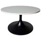 Leisuremod Verve 27" Coffee Table with MDF Top in Black and Light Natural, , large