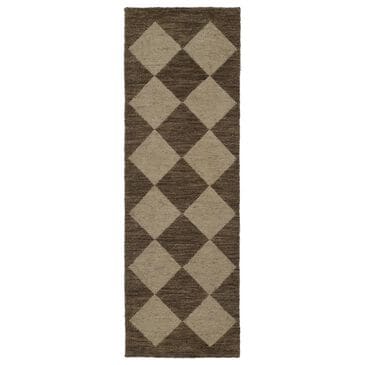 Momeni Willow WLO-4 2"6" x 8" Brown Runner, , large