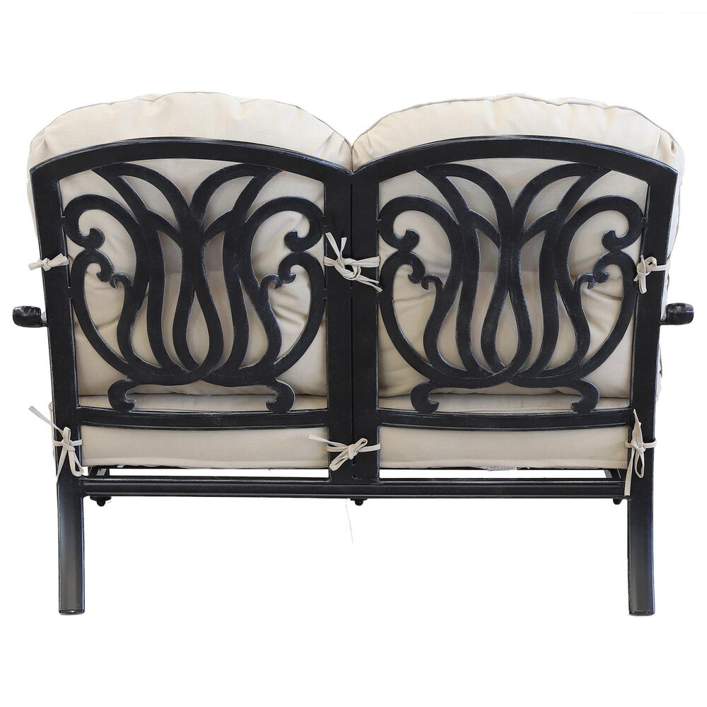 GatherCraft Geneva Patio Loveseat in Linen Beige, , large