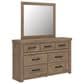 Ashley Oliandon 5 Piece Queen Panel Bedroom Set in Light Brown, , large