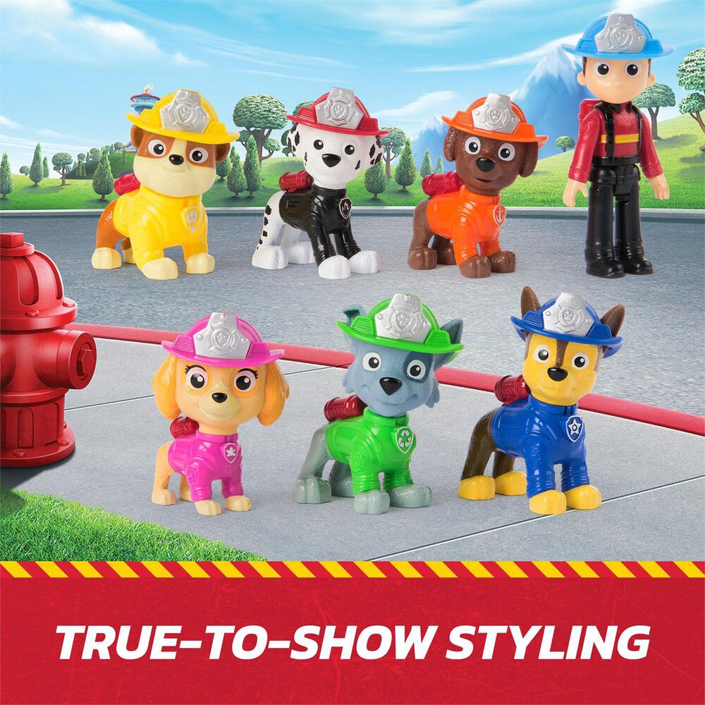 PAW Patrol 7-Piece Fire Rescue Team Figure Pack in Multicolor, , large