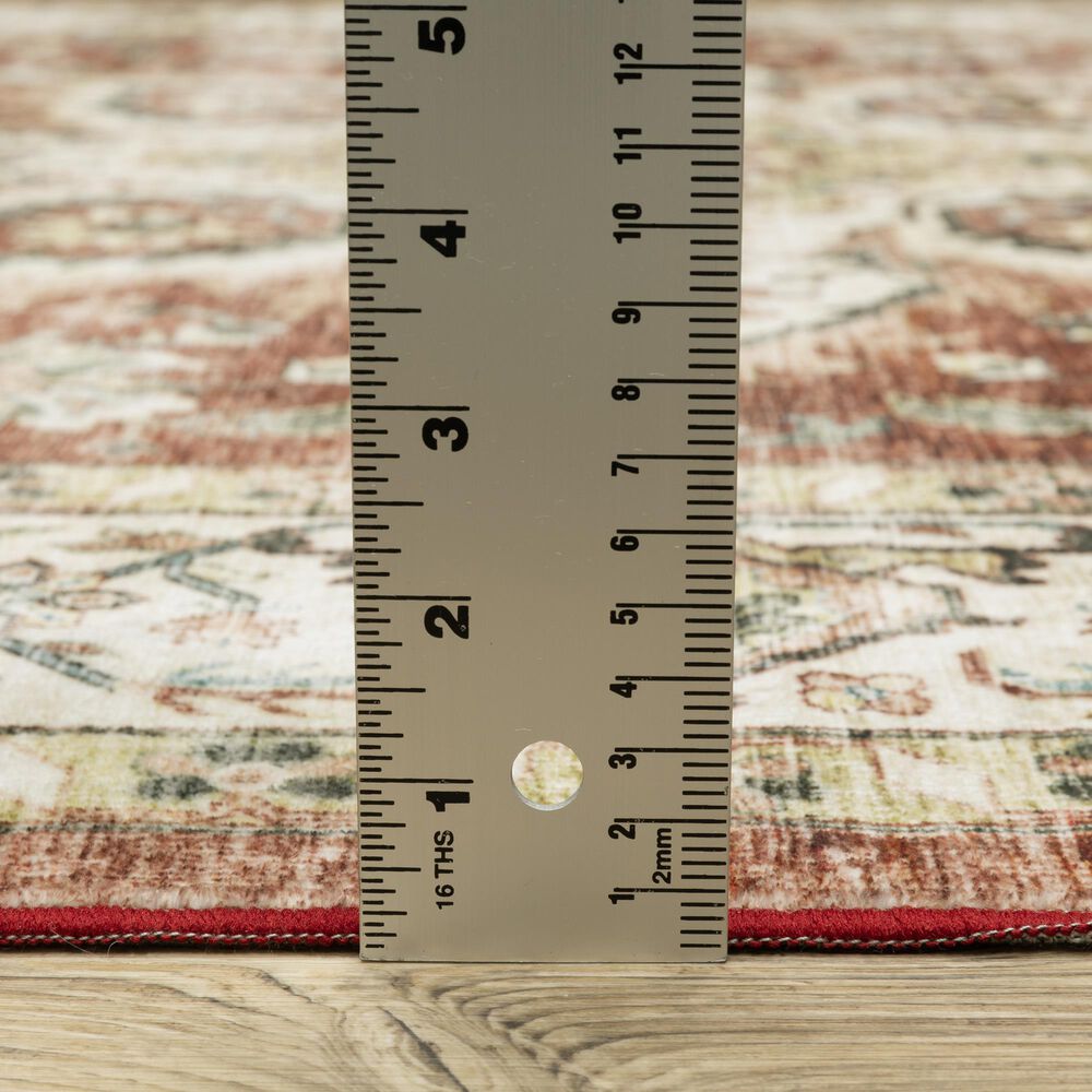 Oriental Weavers Sumter 2&#39; x 3&#39; Red and Ivory Area Rug, , large