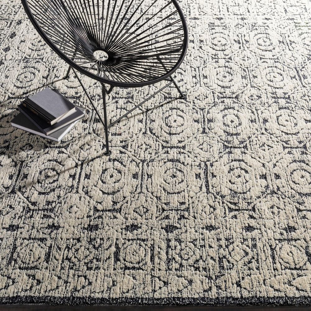 Surya Louvre Black, Ivory and Cream 10&#39; x 14&#39; Area Rug, , large