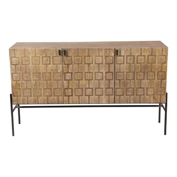 Moe"s Home Collection Etch 3 Door Sideboard in Natural, , large