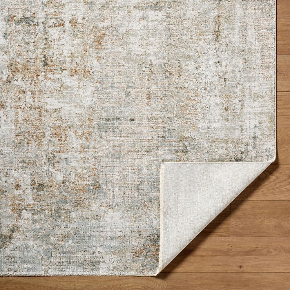 Surya Brunswick Light Gray, Cream, Charcoal, Light Brown, Medium Brown and Mustard 2'7" x 7'3" Runner, , large