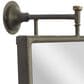 Maple and Jade 28" x 14" Metal Handmade Dimensional Wall Mirror in Matte Black, , large