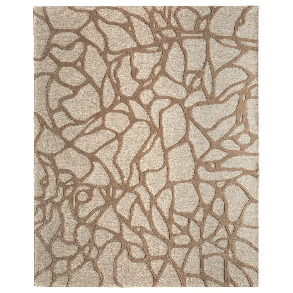 Feizy Kimball Ivory, Brown and Tan 3"6" x 5"6" Area Rug, , large