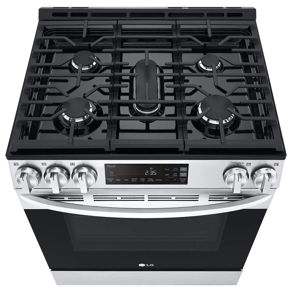 LG 5.8 Cu. Ft. Slide-in Gas Smart Range in Stainless Steel, , large