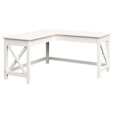 Timberlake L-Shaped Desk in White, , large